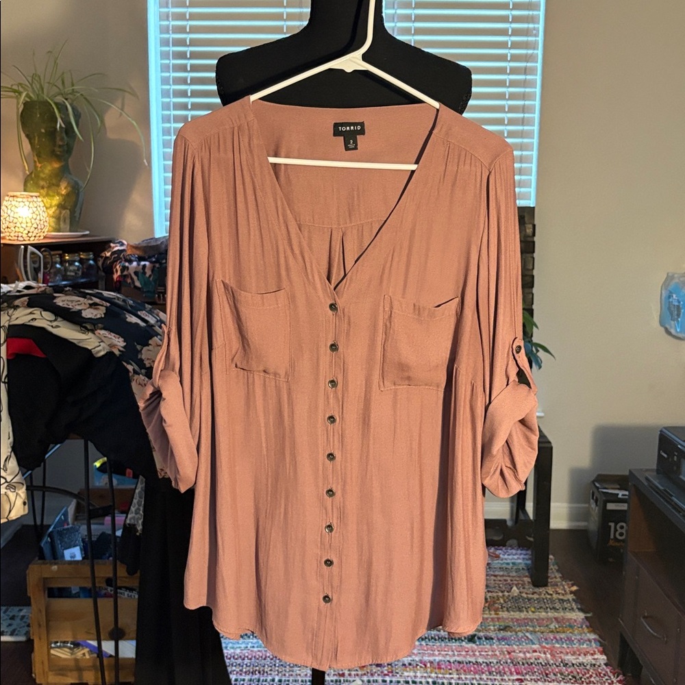 Torrid Plus SizeHarper Blouse “Blush”